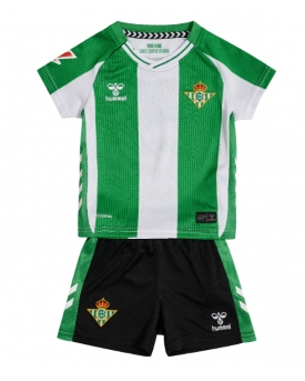 Real Betis Maglia Gara Casa Repliche 2025-26 Bambino Maniche Corte